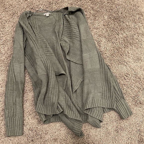 NWOT waterfall wrap Grey soft cardigan merona brand - Picture 2 of 3